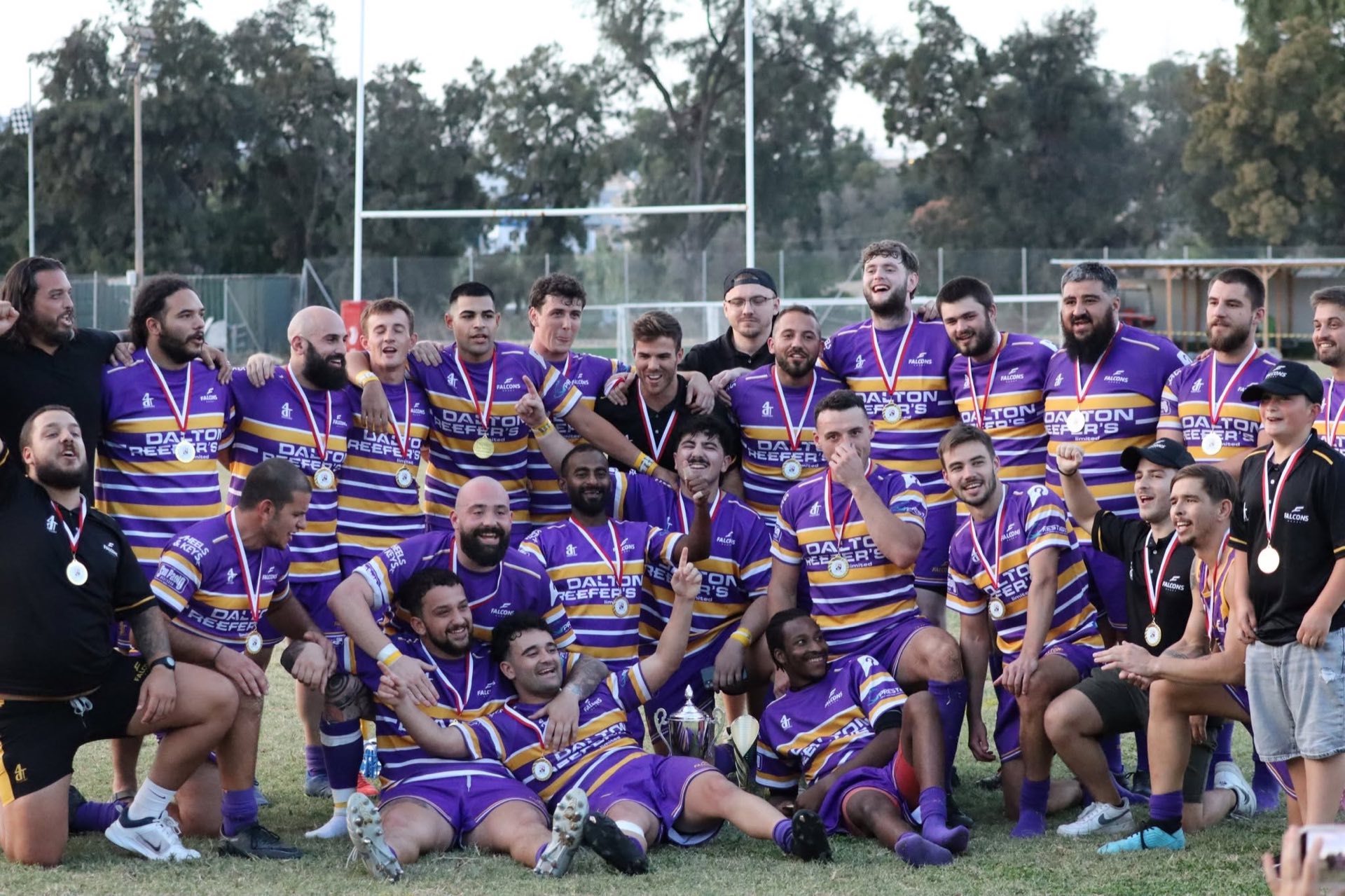 The Falcons RFC first team squad
